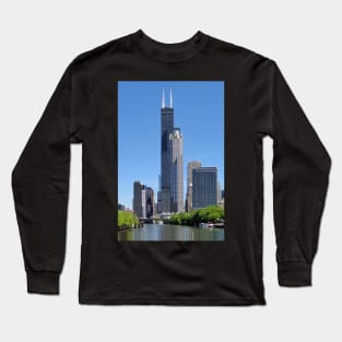 S. Wacker Drive - Chicago River S. Branch Long Sleeve T-Shirt